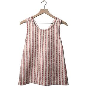 Madewell Bouclé Stripe Cross-Back Tank Top Women’s Striped Top